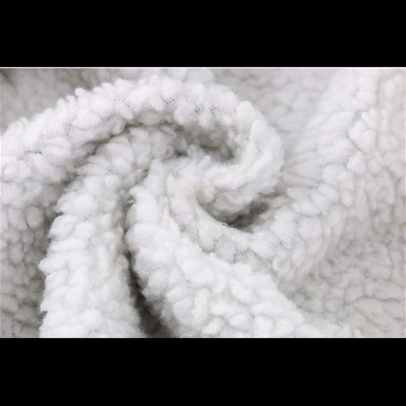 Womens Fashion Horn Button Fleece Thicken Coat with Hood Winter Warm Jacket - Picture 3 of 6